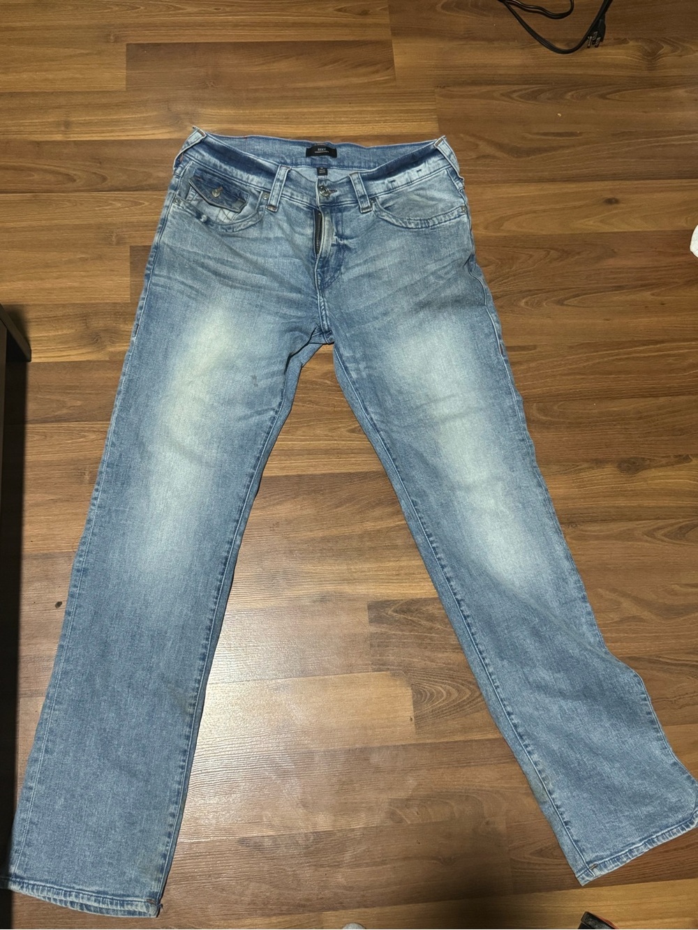 True Religion Men’s Straight Light Blue Jeans